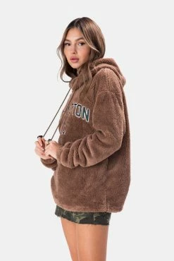 Adika WASHINGTON Faux Fur Oversized Hoodie Clothing