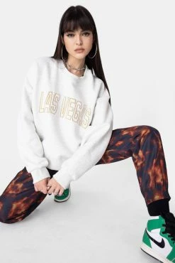 Adika LAS VEGAS Embroidery Sweatshirt