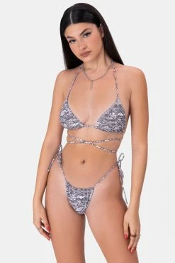 Adika OUTLET Snakes Tie Side Bikini Bottom