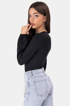 Adika OUTLET Onyx V-Neck Bodysuit