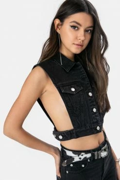 Adika Calton Denim Vest