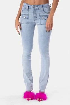 Adika Clothing Avalanche Low-Rise Jeans | FLARE