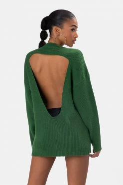 Adika Mendoza Backless Knit Sweater