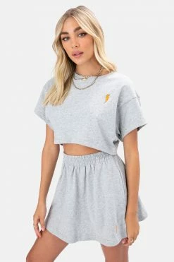 Adika Lit Embroidery Jersey Top