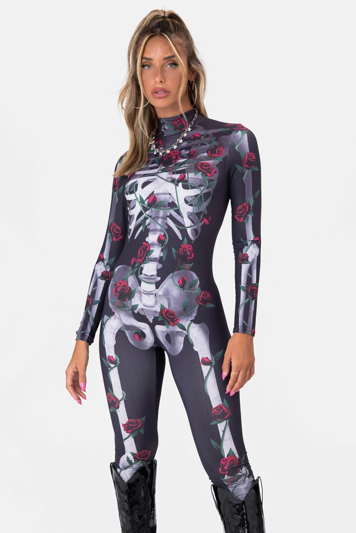 Best reviews of ❤️ Adika BAD TO THE BONE Skeleton Catsuit Clothing 🎉 2 Adika BAD TO THE BONE Skeleton Catsuit Clothing