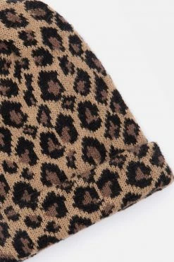Adika Leopard Knit Beanie Accessories