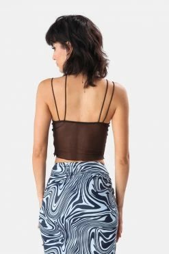 Adika Silverado Mesh Crop Top