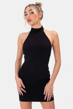 Adika Styles Halter Mini Dress Clothing