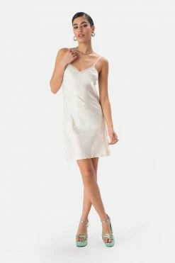 Adika OUTLET Aniston Satin-Finish Slip Dress