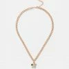 Adika Chambers Link Chain Charm Necklace Accessories