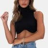 Adika OUTLET Mars Turtleneck Ribbed Crop Top