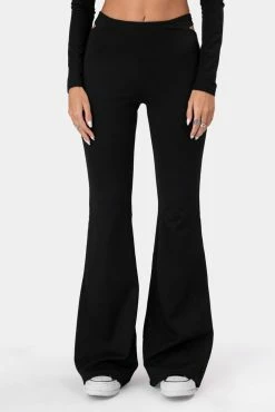 Adika Lion Cut-Out Flared Pants