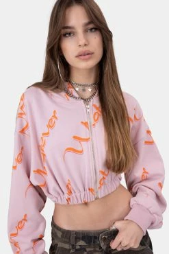 Adika WHATEVER Cropped Zip Hoodie