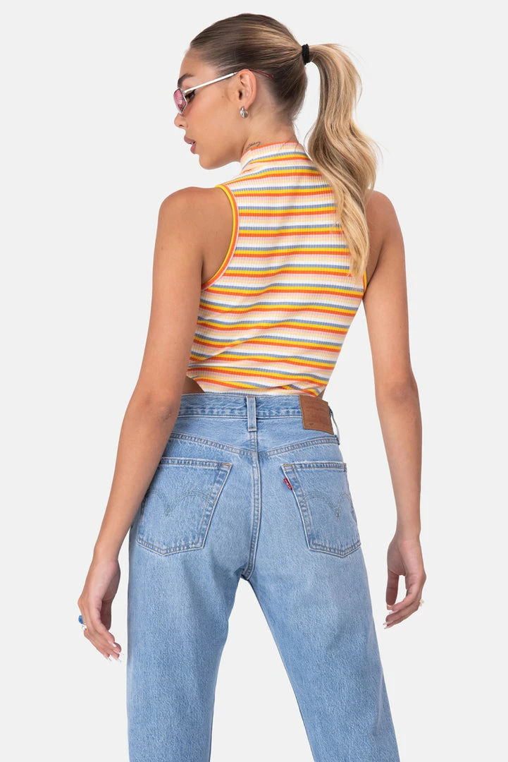 Promo 👏 Adika Rainbow High-Leg Ribbed Bodysuit OUTLET ⭐ 4 Adika Rainbow High-Leg Ribbed Bodysuit OUTLET