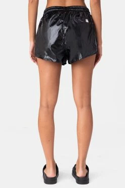 Outlet 😀 Adika Brands FILA // Glossy Nylon Track Shorts ❤️ 7 Adika Brands FILA // Glossy Nylon Track Shorts