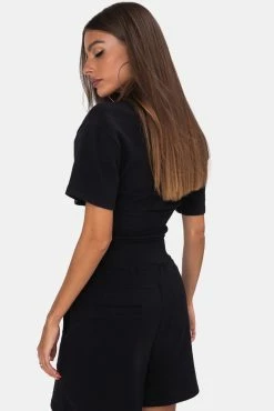 Adika Brands FILA // Crop Top And Longline Shorts Set