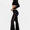 Adika Clothing Ziggy Side-Button Flared Pants