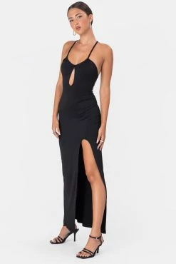 Adika Charleston Side Slit Maxi Dress