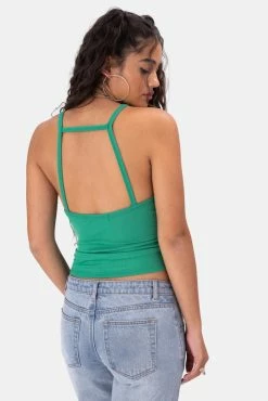 Adika Blade Cut-Out Ribbed Top