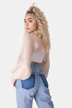 Adika OUTLET Smalls Ribbed Knit Bolero Sleeve
