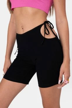 Adika Beans Side-Tie Biker Shorts