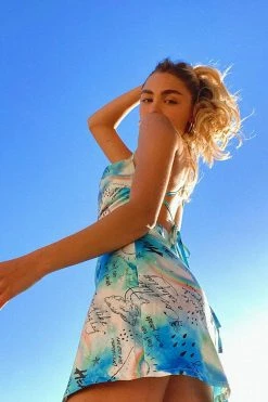 Adika CLOUDS Open-Back Mini Dress OUTLET