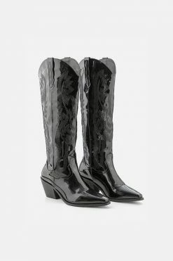 Adika Danton Patent Cowboy Boots