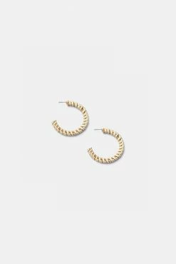 Adika Nature Weaved Straw Hoop Earrings Accessories