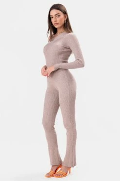 Adika OUTLET Sis One-Shoulder Rib Knit Jumpsuit