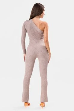 Adika OUTLET Sis One-Shoulder Rib Knit Jumpsuit