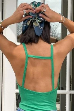 Adika Blade Cut-Out Ribbed Top