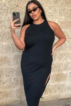 Adika Clothing Garcia Side-Slit Midi Dress