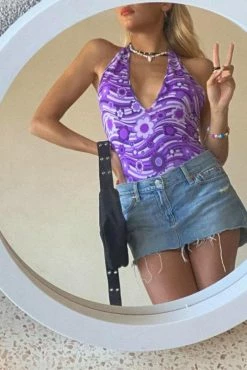 Adika Princeton Floral Halter Bodysuit